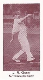 1991 County Print Services England Cricket Team 1901-02 #10 John Gunn Front