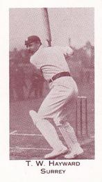 1991 County Print Services England Cricket Team 1901-02 #11 Tom Hayward Front