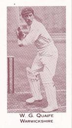 1991 County Print Services England Cricket Team 1901-02 #13 Walter Quaife Front