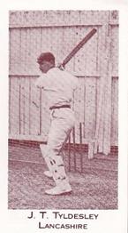 1991 County Print Services England Cricket Team 1903-04 #5 John Tyldesley Front