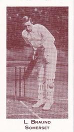 1991 County Print Services England Cricket Team 1903-04 #8 Len Braund Front