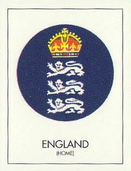 1992 County Print Services Famous Cricket Crests #1 England Front