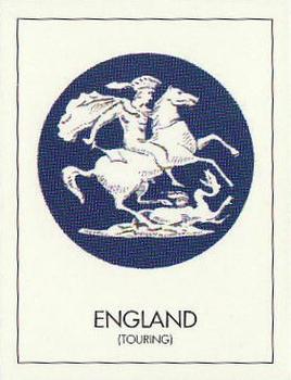 1992 County Print Services Famous Cricket Crests #2 England Front