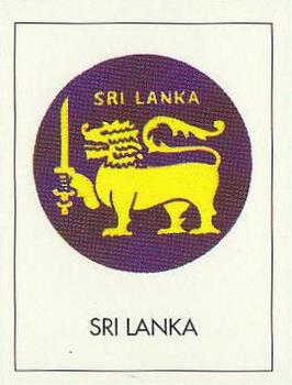 1992 County Print Services Famous Cricket Crests #9 Sri Lanka Front