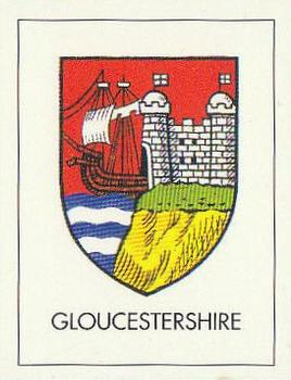 1992 County Print Services Famous Cricket Crests #14 Gloucestershire Front
