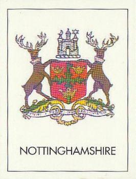 1992 County Print Services Famous Cricket Crests #21 Nottinghamshire Front