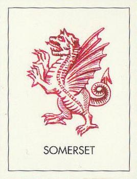 1992 County Print Services Famous Cricket Crests #22 Somerset Front