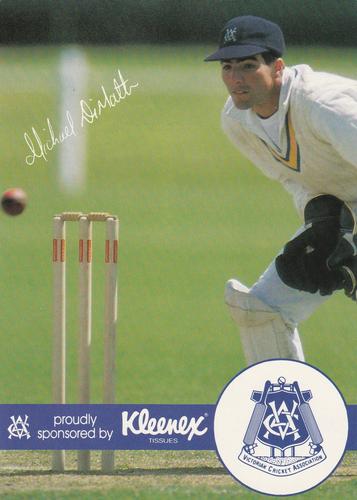 1989-90 Kleenex Tissues Victorian Sheffield Shield Team #NNO Michael Dimattina Front