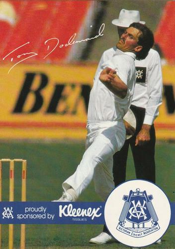 1989-90 Kleenex Tissues Victorian Sheffield Shield Team #NNO Tony Dodemaide Front