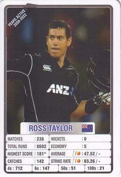 2022 Aamango ODI Cricket Legends Trump Cards #NNO Ross Taylor Front