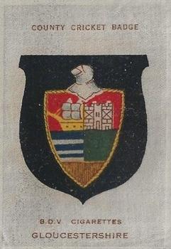 1921 Godfrey Phillips BDV County Cricket Badges Silks #NNO Gloucestershire Front