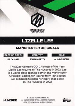 2022 Topps The Hundred #NNO Lizelle Lee Back