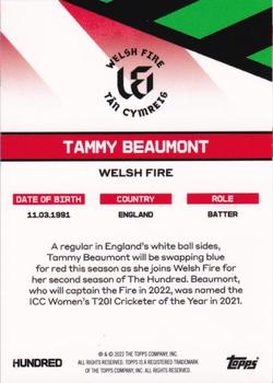 2022 Topps The Hundred #NNO Tammy Beaumont Back