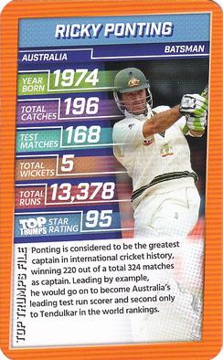 2020 Top Trumps Legends Of Cricket #NNO Ricky Ponting Front