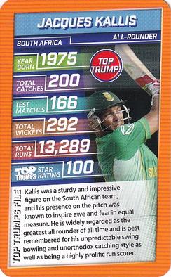 2020 Top Trumps Legends Of Cricket #NNO Jacques Kallis Front