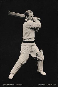 1937 Topical Times  Cricketers In Action #NNO Cyril Washbrook Front
