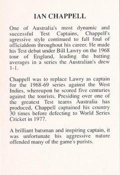 1994 The Great Test Match Card Game #NNO Ian Chappell Back
