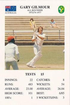 1994 The Great Test Match Card Game #NNO Gary Gilmour Front