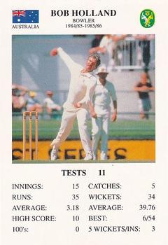 1994 The Great Test Match Card Game #NNO Bob Holland Front