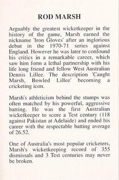1994 The Great Test Match Card Game #NNO Rod Marsh Back