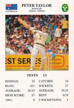 1994 The Great Test Match Card Game #NNO Peter Taylor Front