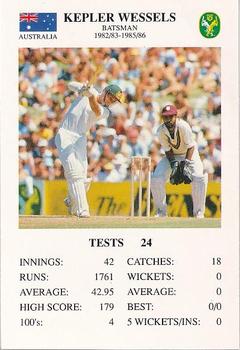 1994 The Great Test Match Card Game #NNO Kepler Wessels Front