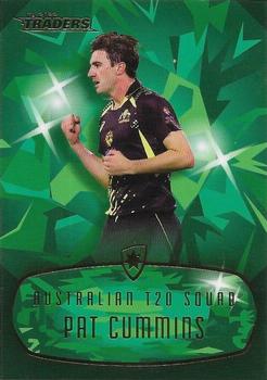 2022-23 TLA Traders Cricket Australia - Mojo Emerald #ME031 Pat Cummins Front
