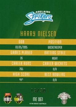 2022-23 TLA Traders Cricket Australia - Mojo Emerald #ME061 Harry Nielsen Back