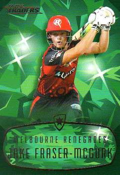 2022-23 TLA Traders Cricket Australia - Mojo Emerald #ME096 Jake Fraser-McGurk Front