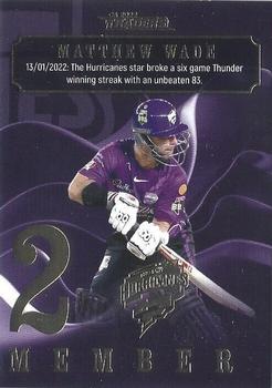 2022-23 TLA Traders Cricket Australia - Season To Remember #STR 09 Matthew Wade Front