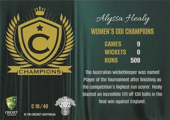 2022-23 TLA Traders Cricket Australia - Champions #C 16 Alyssa Healy Back