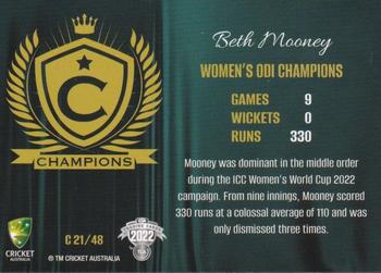 2022-23 TLA Traders Cricket Australia - Champions #C 21 Beth Mooney Back