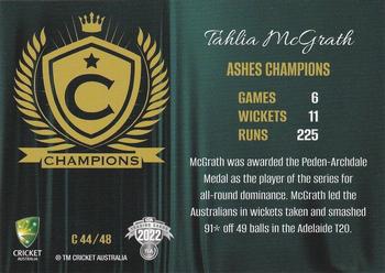 2022-23 TLA Traders Cricket Australia - Champions #C 44 Tahlia McGrath Back