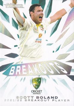 2022-23 TLA Traders Cricket Australia - Breakouts White #BO 01 Scott Boland Front