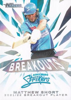 2022-23 TLA Traders Cricket Australia - Breakouts White #BO 03 Matthew Short Front