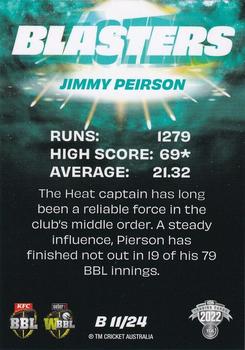 2022-23 TLA Traders Cricket Australia - Blasters #B 11 Jimmy Peirson Back