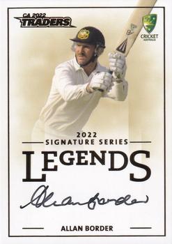 2022-23 TLA Traders Cricket Australia - Legends Signatures #L5 Allan Border Front
