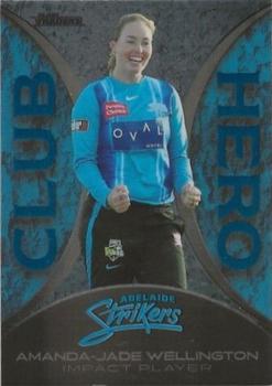 2022-23 TLA Traders Cricket Australia - Club Heroes Parallel #CHP 04 Amanda-Jade Wellington Front