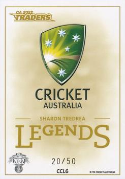 2022-23 TLA Traders Cricket Australia - Legends #CCL6 Sharon Tredrea Back
