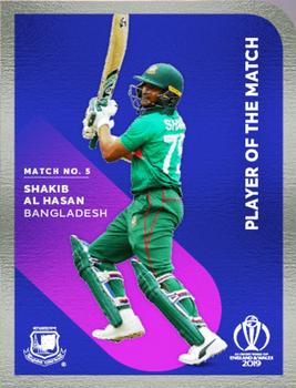 2019 Tap 'N' Play Cricket World Cup Player Of The Match #5 Shakib Al Hasan Front