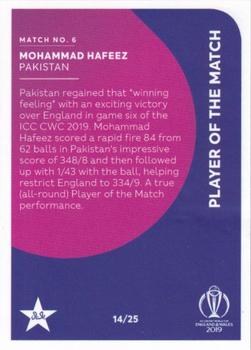 2019 Tap 'N' Play Cricket World Cup Player Of The Match #6 Mohammad Hafeez Back