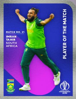 2019 Tap 'N' Play Cricket World Cup Player Of The Match #21 Imran Tahir Front