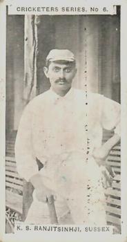 1902 W & F Faulkner Cricketers #6 K.S. Ranjitsinhji Front