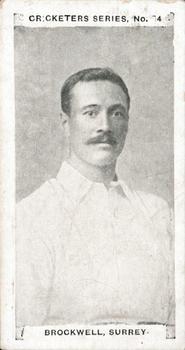 1902 W & F Faulkner Cricketers #14 Bill Brockwell Front