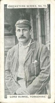 1902 Glass & Co Cricketers #11 Lord Hawke Front