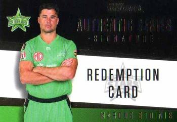 2021-22 TLA Traders Cricket Australia - Authentic Series Signature Redemptions #ASB 6 Marcus Stoinis Front