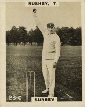 1923-25 Godfrey Phillips Cricketers #23 Thomas Rushby Front