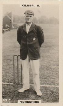 1923-25 Godfrey Phillips Cricketers #49 Roy Kilner Front