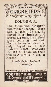 1923-25 Godfrey Phillips Cricketers #52 Arthur Dolphin Back