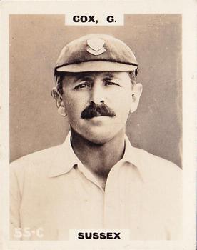 1923-25 Godfrey Phillips Cricketers #55 George Cox Front
